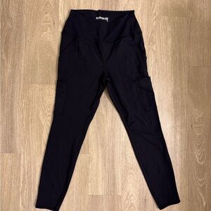 Athleta Black Cargo Leggings